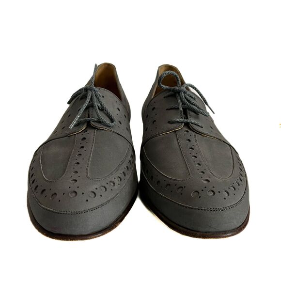 Vintage 70s/80s Dusty Blue Loafers by Vittorio Ricci - Picture 2 of 5